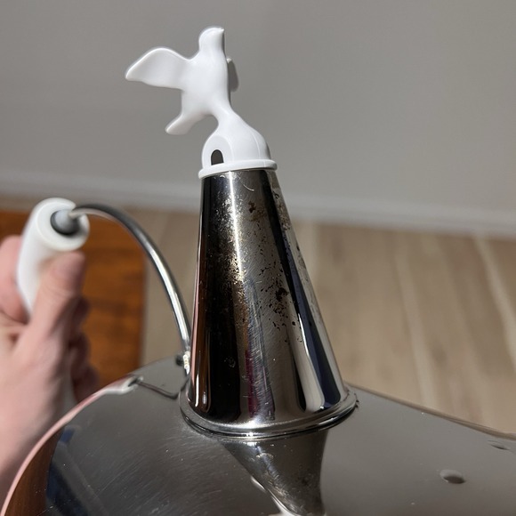 Alessi Michael Graves 9039 Induction Hob Kettle Bird Whistle White MCM Retro - Picture 8 of 8